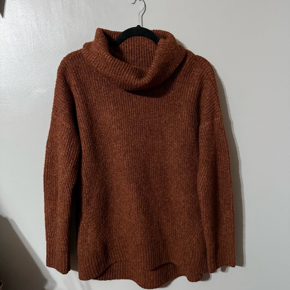 Cozy Brown Turtleneck Sweater